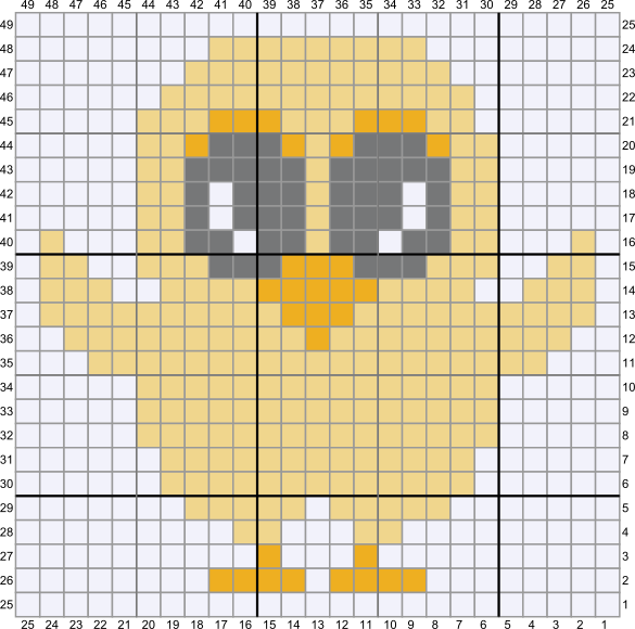 C2C Crochet Pattern - Cute Baby Chicken want a hug