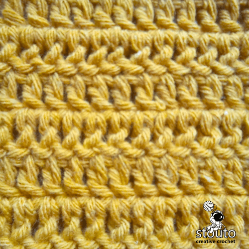 Step by spte instructions for double crochet stitch
