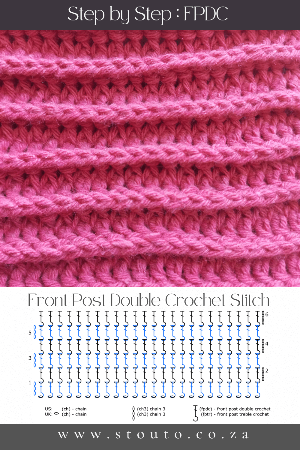 Beginner’s Guide to the Front Post Double Crochet Stitch (FPdc)