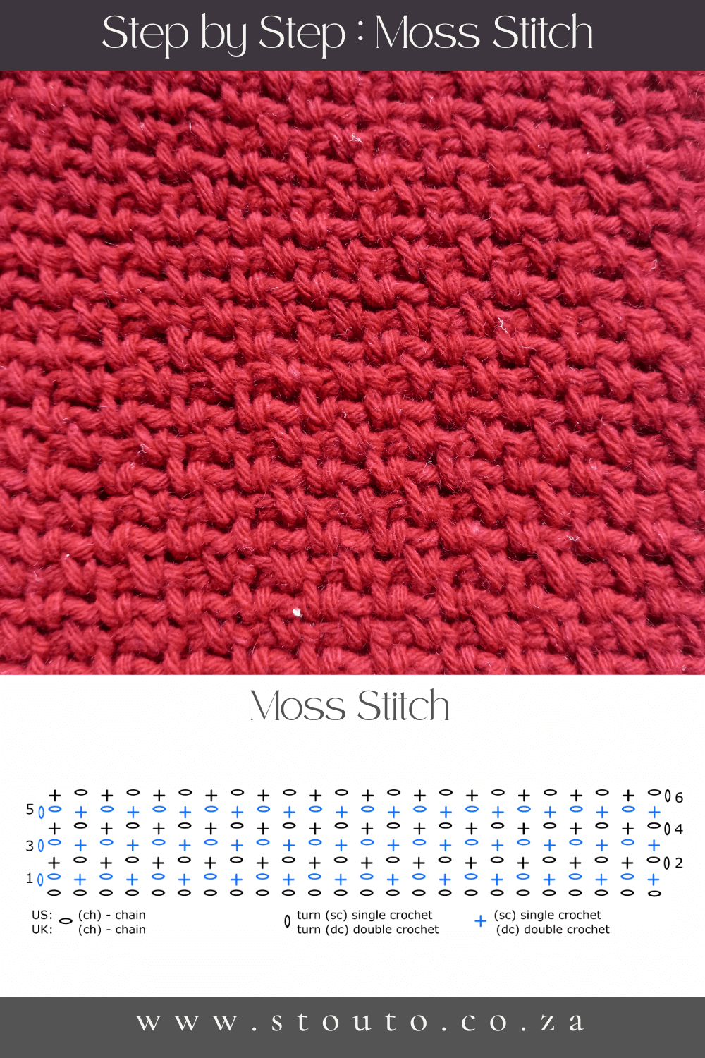 Beginner’s Guide to the Moss Stitch in Crochet - (Also known as the Linen Stitch or Granite Stitch)
