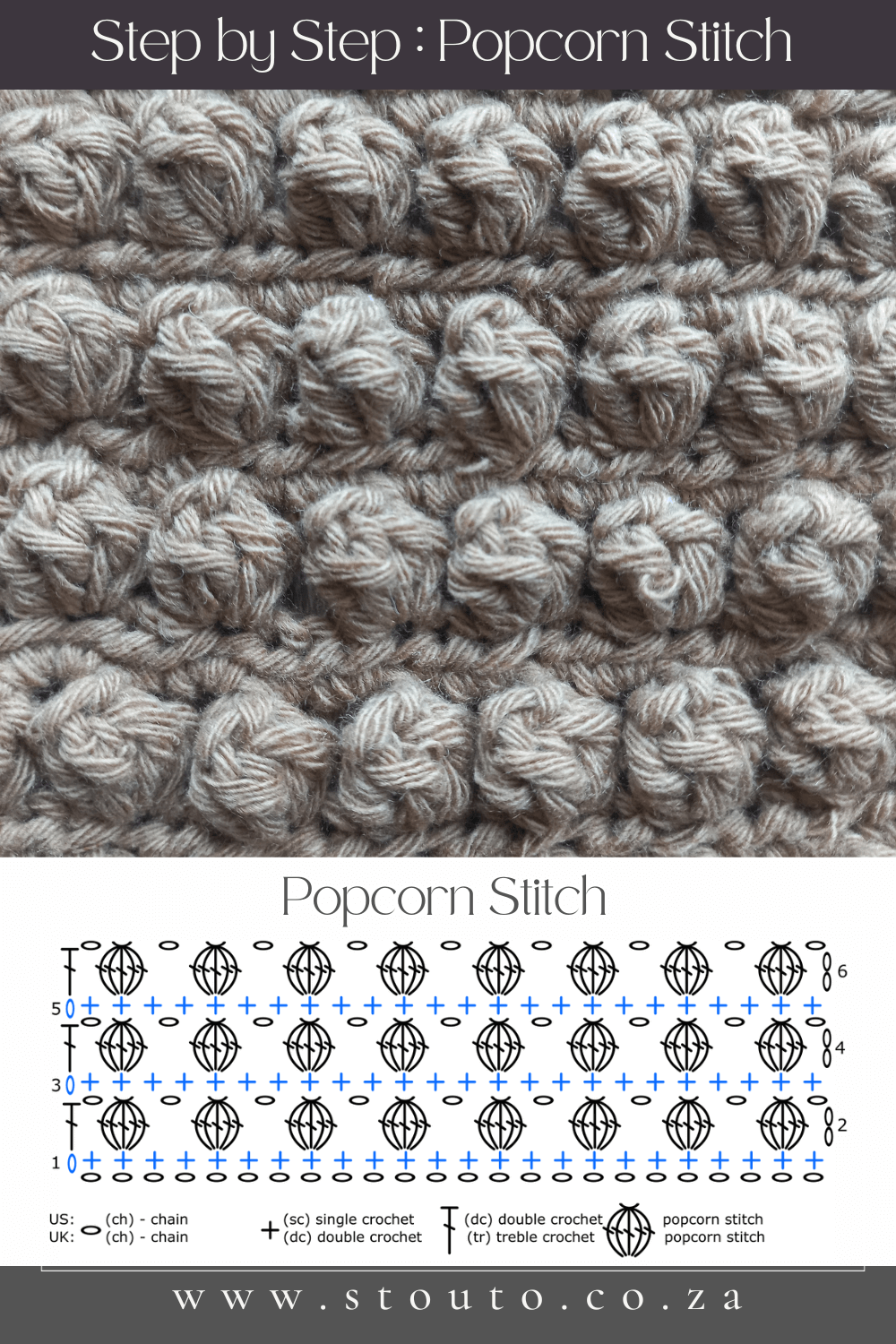 Beginner’s Guide to the Popcorn Stitch in Crochet (Step-by-Step Tutorial)(US Terms)