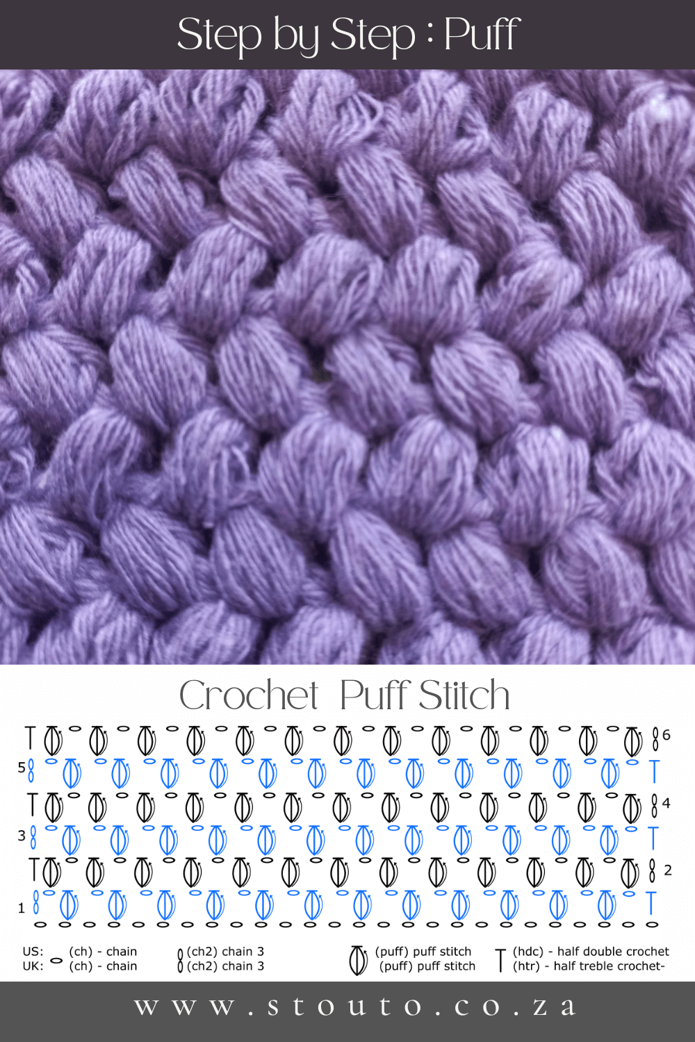 How to Crochet the Puff Stitch (Step-by-Step Instructions)