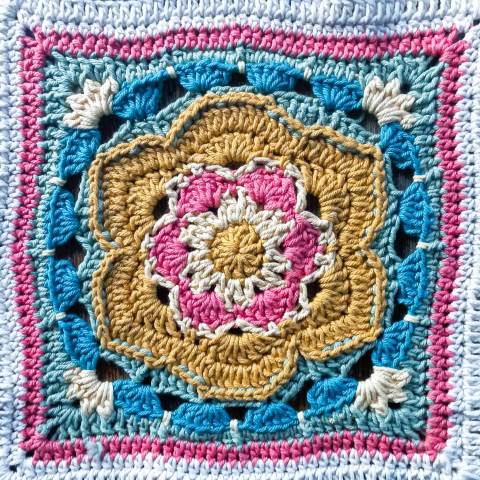 Big Flower Square – Free Crochet Pattern