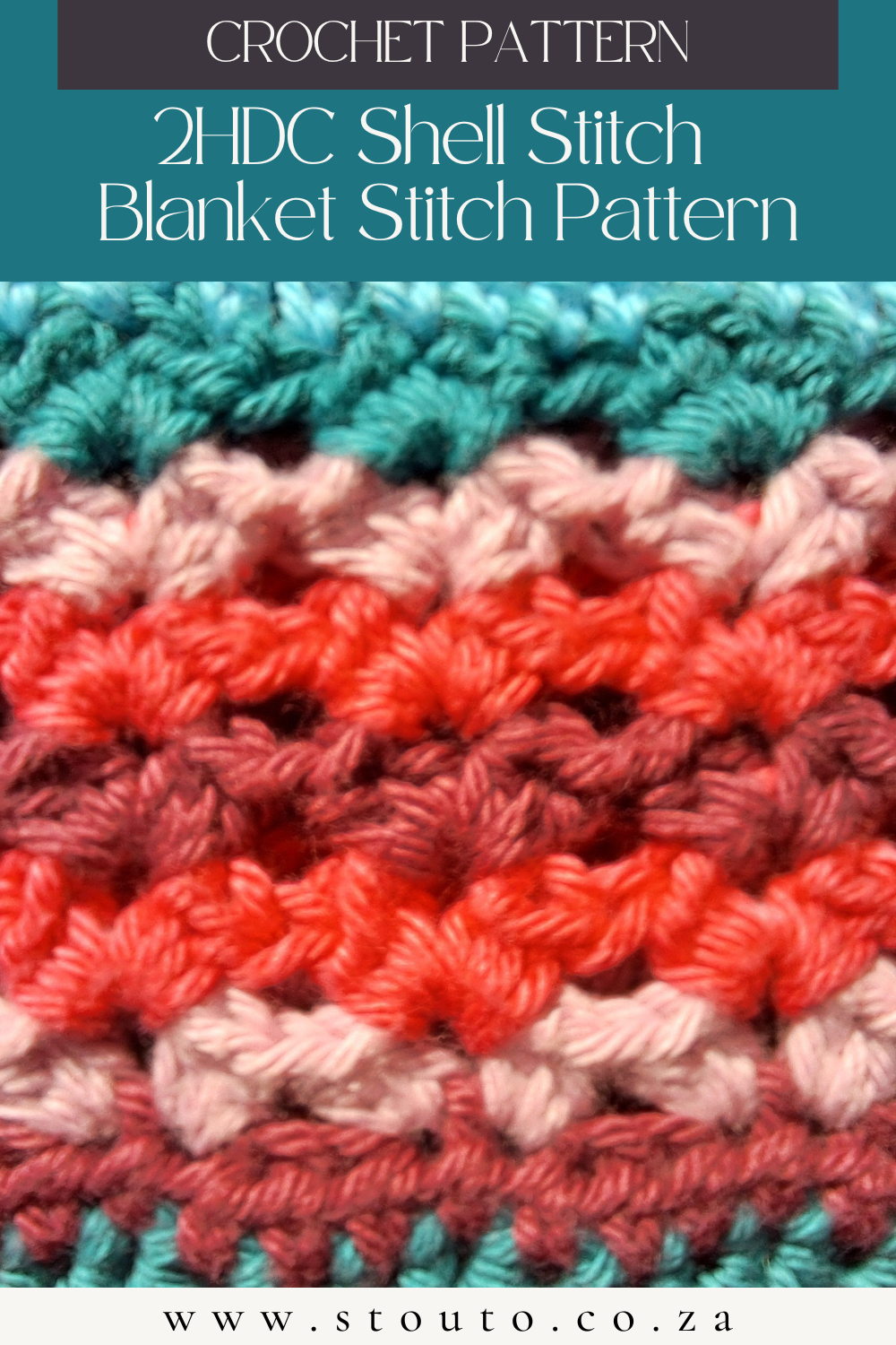 Easy HDC stitch for crochet blankets and more