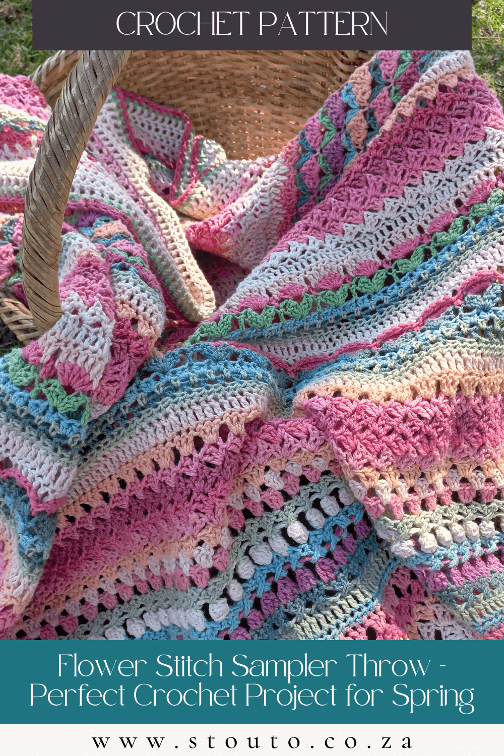 Looking for a lightweight summer crochet blanket? This flower stitch afghan crochet pattern uses easy floral crochet stitches for blankets that work up fast and drape beautifully.