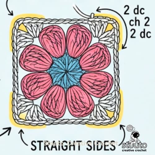 Learn How to Crochet Flower Granny Squares Step by Step - Beginner's Guide to Flower Granny Squares