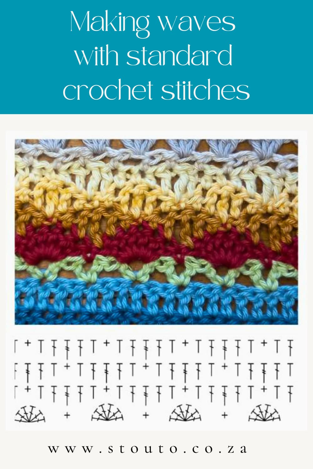 CrochetTutorial Making waves with standard crochet stitches