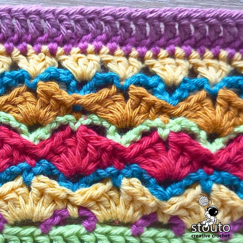 How to crochet the beautiful flower shell stitch pattern