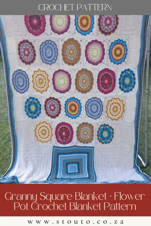 Flower Pot Flower Blanket Square Blanket