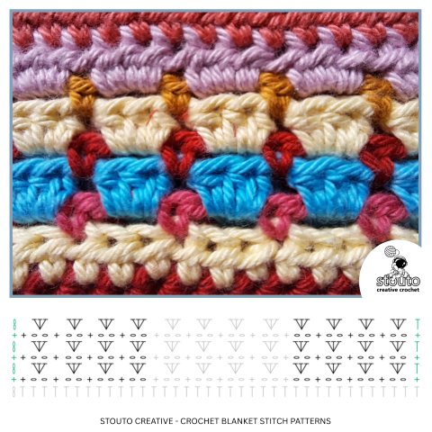 How to Make a Crochet Mood Blanket with the HDC Block Stitch, Beginner-Friendly Guide