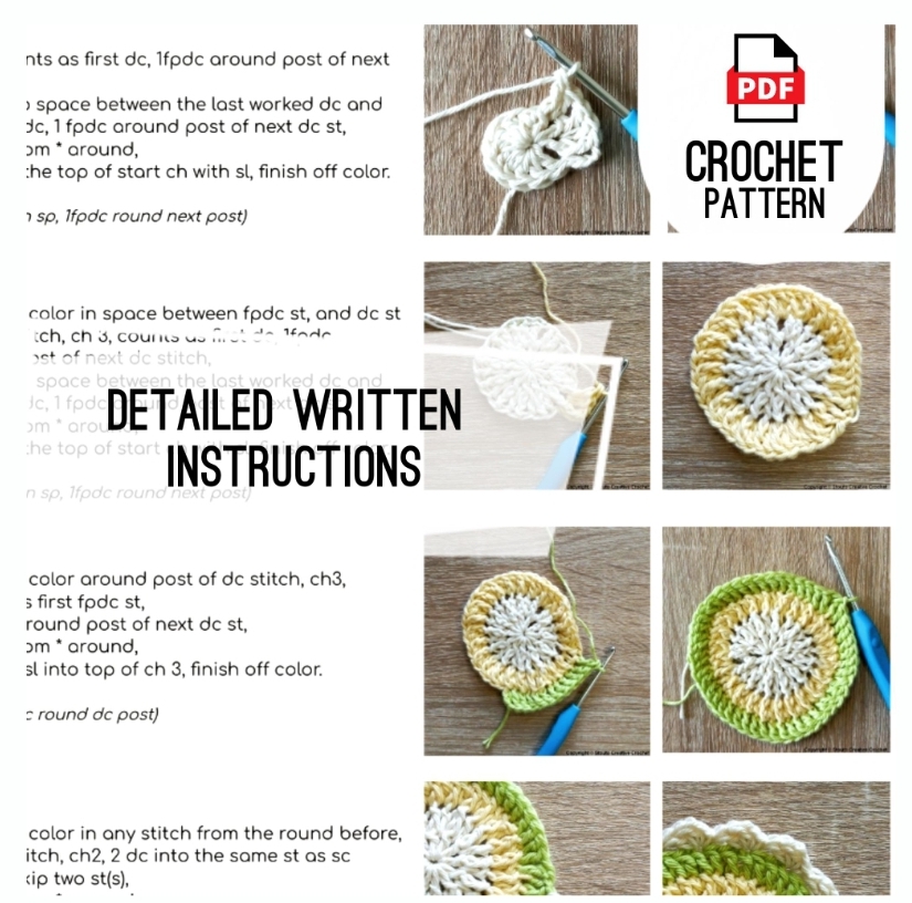 Crochet Patern Example Crochet Hexagon Protea Flower Granny Square