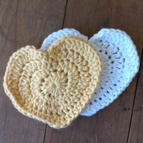 Crochet heart pattern for cotton crochet yarn