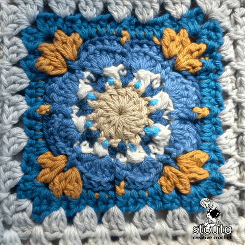 Free granny square pattern crochet tutorial square 03