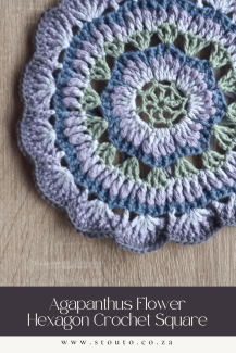 crochet flower pattern - large Agapanthus flowers