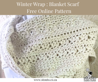 Winter Blanket Scarf – Full Free Crochet Pattern