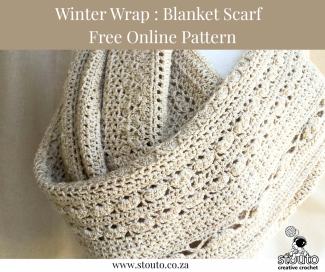 Winter Blanket Scarf – Full Free Crochet Pattern (Online Version)