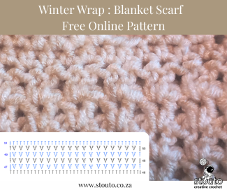 Free winter wrap step by step free crochet pattern