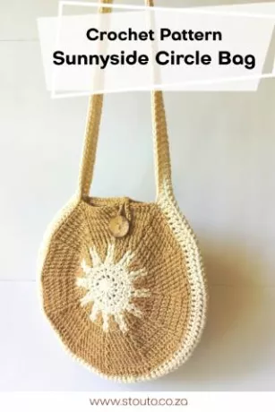 Round circle bag crichet pattern pin
