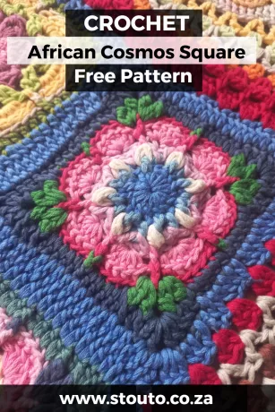 African Cosmos Flower free online pattern