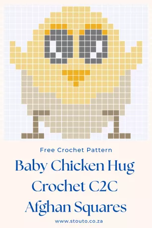 Cute Baby Chicken in egg C2C Graph and Pattern