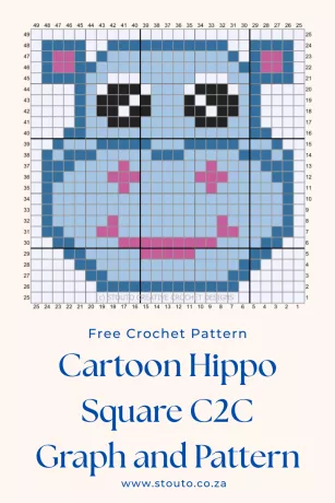 C2C Cartoon Hippo Graph and Pattern