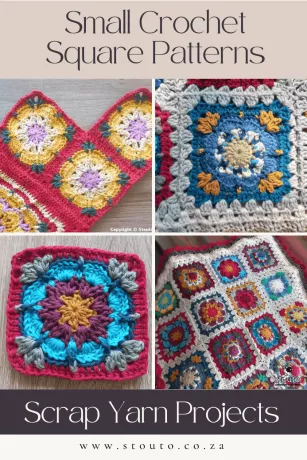 Small Crochet Squares – Mini Crochet Square Patterns & Ideas