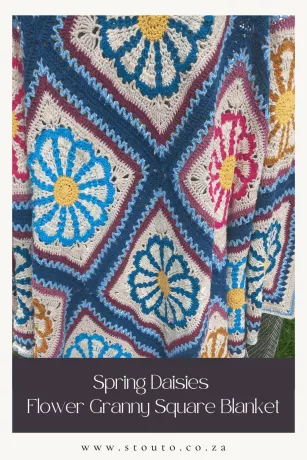 Beginner Friendly Daisy Granny Square Blanket