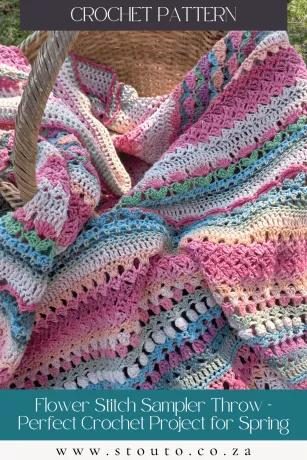 Looking for a lightweight summer crochet blanket? This flower stitch afghan crochet pattern uses easy floral crochet stitches for blankets that work up fast and drape beautifully.