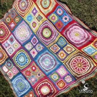 Crochet Flower Blanket Border Pattern