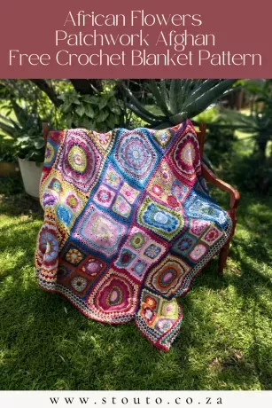 African Patchwork Blanket Pattern