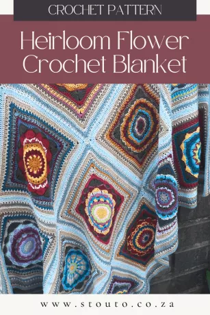 Heirloom Flowers Crochet Blanket Pattern – Timeless & Elegant Design
