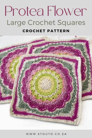 Free Crochet Flower Granny Square Pattern – Perfect for Winter crochet project