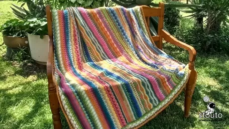 Sun kissed stitch sampler blanket perfect for summer crochet light weight blanket