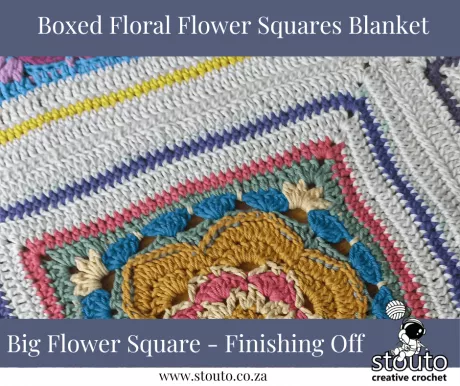 Big Flower Square – Step by Step - Free Crochet Pattern