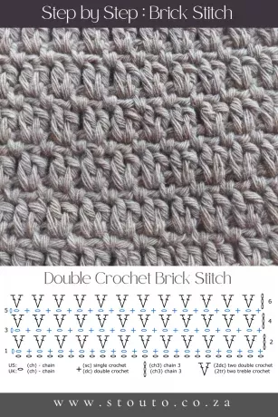 Step by step Brick Stitch example