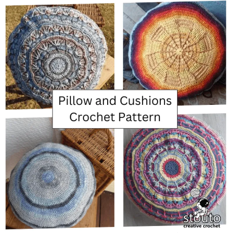 Crochet pillow and cushion cover pattern collection