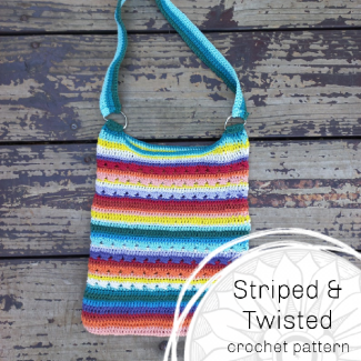 Striped Marker Bag Crochet Pattern 