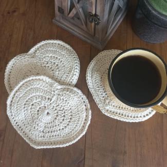 Crochet cotton coaster pattern