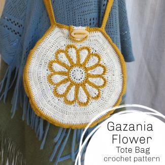 Gazania flower tote bag 