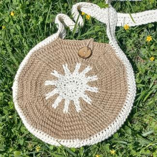 Original sunny side crochet bag
