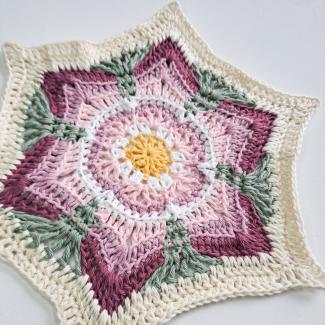 Amaryllis Belladonna Flower Square Hexagon 