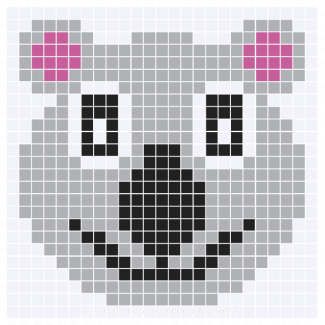 Koala Crochet Blanket C2C Square