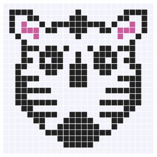C2C Graph for Zebra Crochet Square 