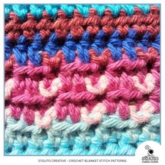 Half double crochet Alternate Stitch Pattern 