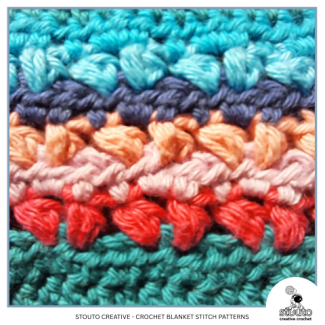 Half double crochet Cluster Shell Stitch Pattern 