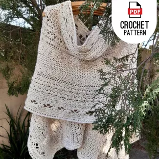 Handmade Crochet Blanket Scarf Pattern for Cozy Layering