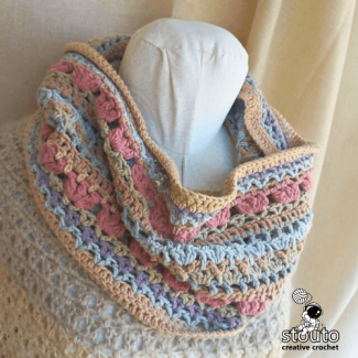 Floral Bohemian Crochet Scarf Free Tutorial