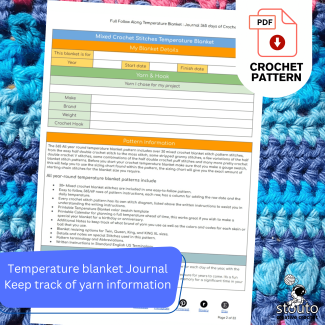 Free Temperature Blanket Ebook - Crochet Planning Guide 