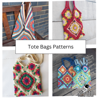 Crochet tote bag patterns for everyday carrying