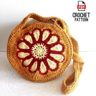 Large bold flower canteen bag pattern